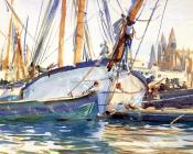 Shipping, Majorca - 约翰·辛格·萨金特